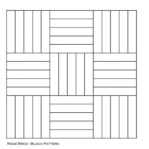 Rode Bros Block Pattern