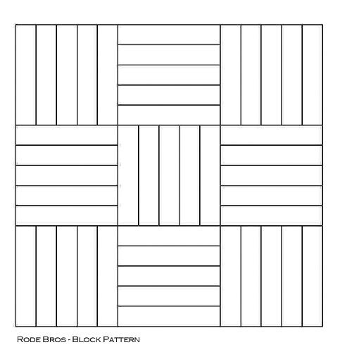 Rode Bros Block Pattern